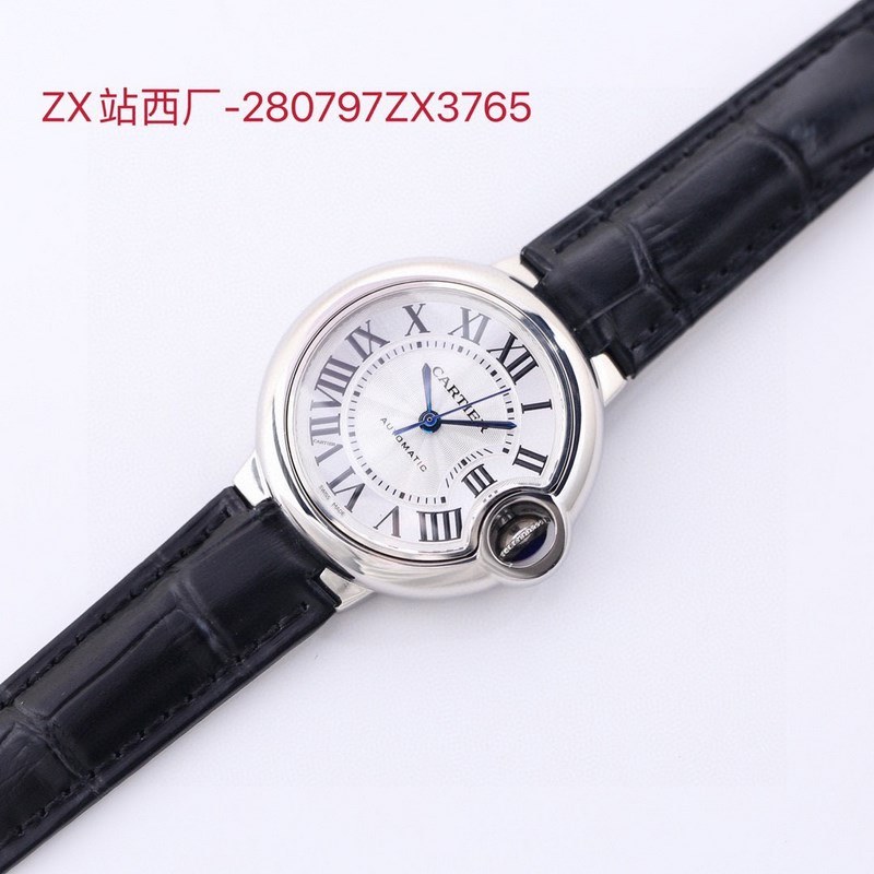 Cartier Ballon Bleu 33mm Elegant Luxury Timepiece-8