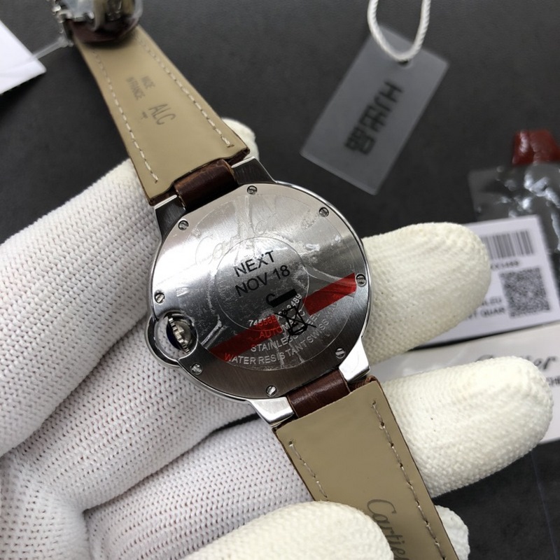 Cartier Ballon Bleu 28/33/36mm Swiss Quartz Alligator Strap Premium Quality-6