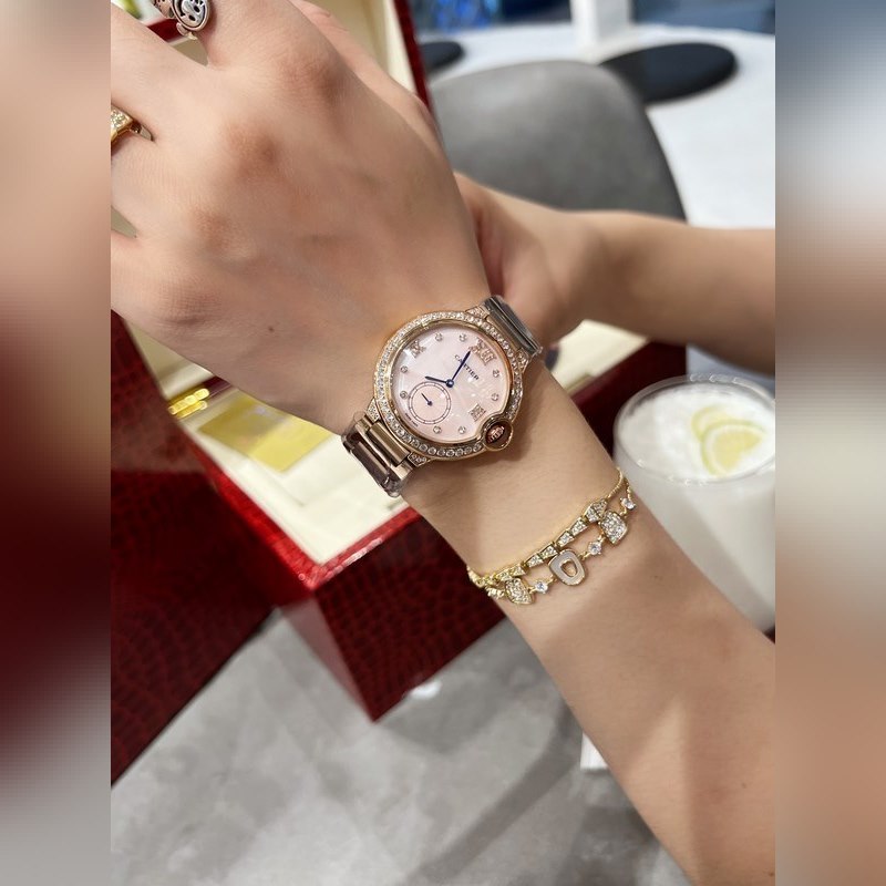 Cartier Ballon Bleu Diamond Mother-of-Pearl Swiss Quartz 36mm-6