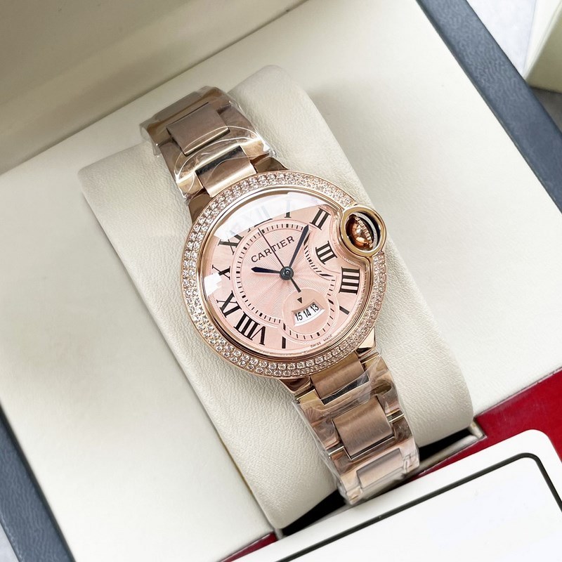 Cartier Ballon Bleu Luxury Quartz Women's Replica Watch-4