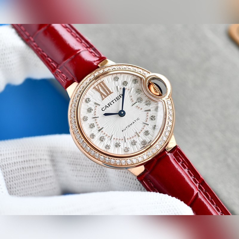 Cartier Ballon Bleu 33MM Model 745565xx3489 Luxury Timepiece-3