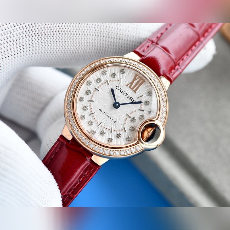 Cartier Ballon Bleu 33MM Model 745565xx3489 Luxury Timepiece-5