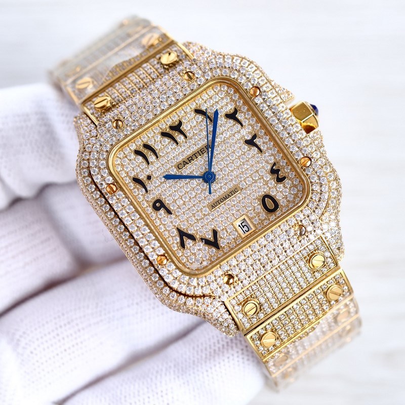 Cartier Santos de Cartier Stunning Full Star Movement-2