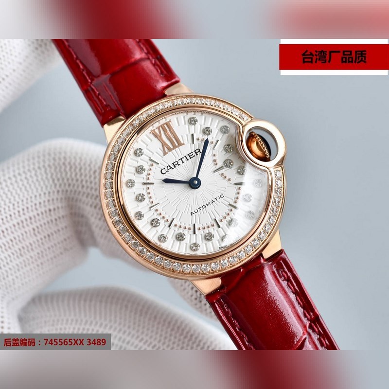 Cartier Ballon Bleu V12 33/36 Japan Movement Quality Assurance-5