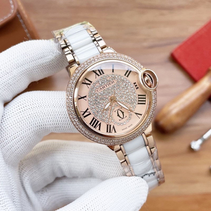 Cartier Ballon Bleu 36mm Precision Mechanical Replica Watch Traditional Three-Hand Design-2