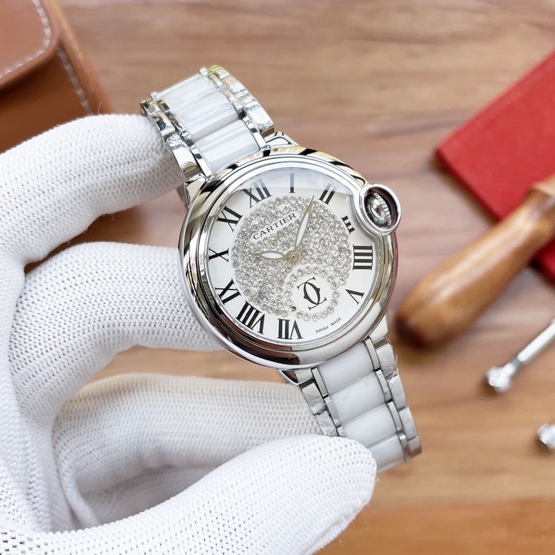 Cartier Ballon Bleu 36mm Precision Mechanical Replica Watch Traditional Three-Hand Design-3