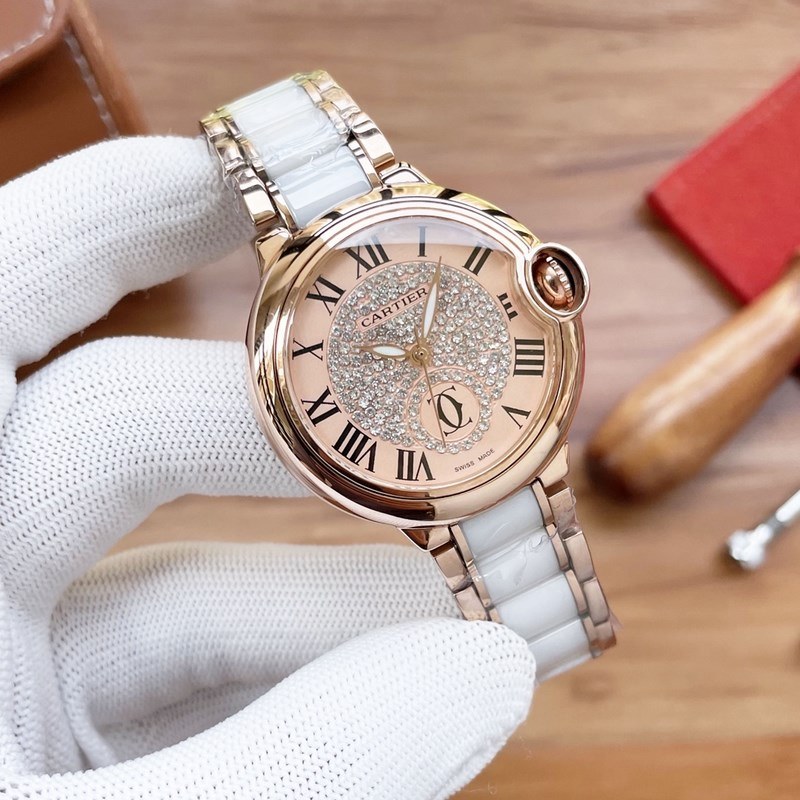 Cartier Ballon Bleu 36mm Precision Mechanical Replica Watch Traditional Three-Hand Design-4