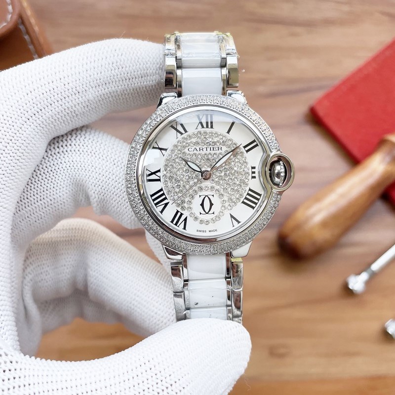 Cartier Ballon Bleu 36mm Precision Mechanical Replica Watch Traditional Three-Hand Design-5