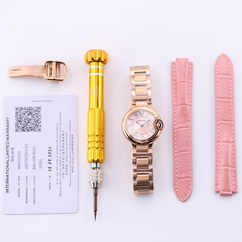 Cartier Ballon Bleu 28mm Elegant Swiss Replica Watch-3