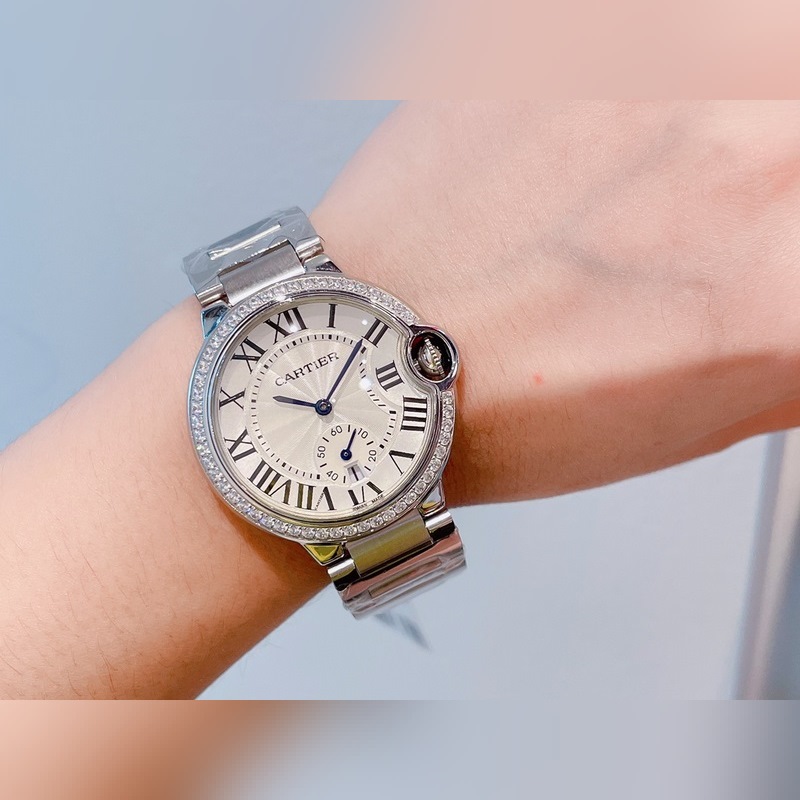 Cartier Ballon Bleu 36mm Women's Replica Watch Luxury Timepiece-4