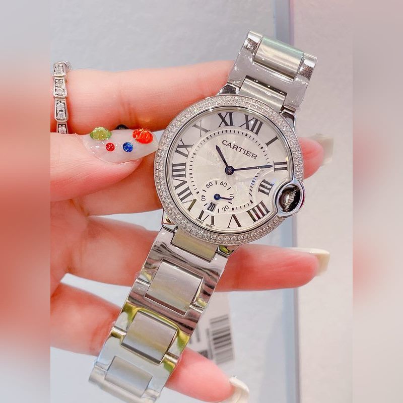 Cartier Ballon Bleu Women's 36mm Replica Watch Luxury Timepiece-2