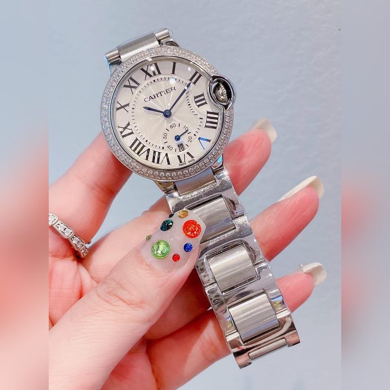 Cartier Ballon Bleu Women's 36mm Replica Watch Luxury Timepiece-7