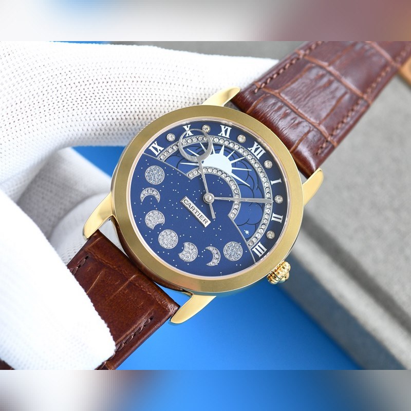 Cartier Calibre de Cartier Series Unique Design with Two Hands-3