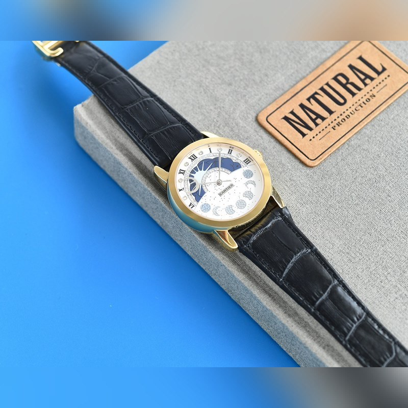 Cartier Calibre de Cartier Series Unique Design with Two Hands-6