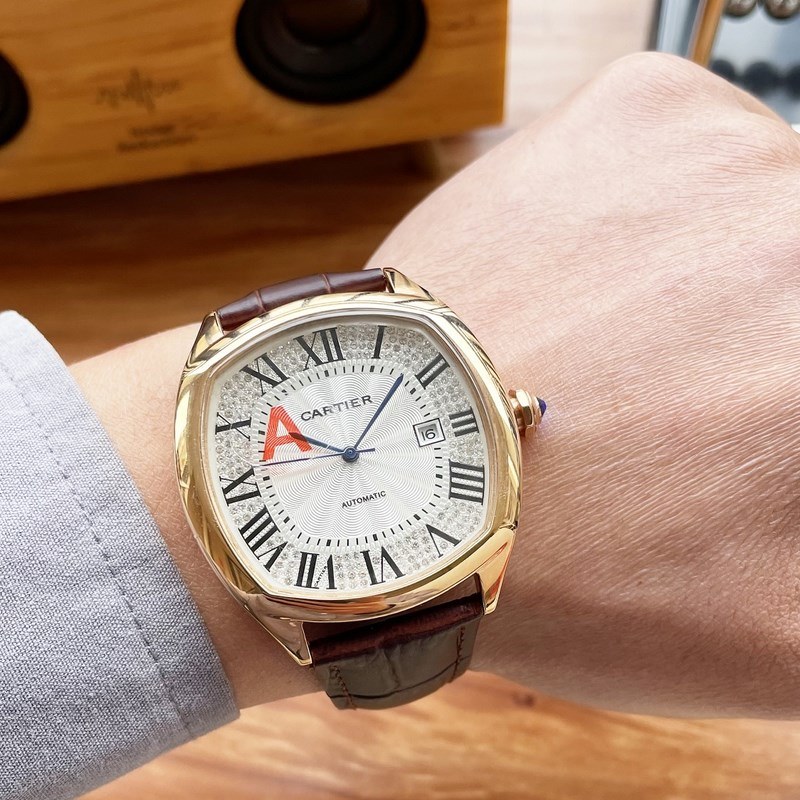 Cartier Drive Full Diamond Collection Stylish Classic Timepiece-2