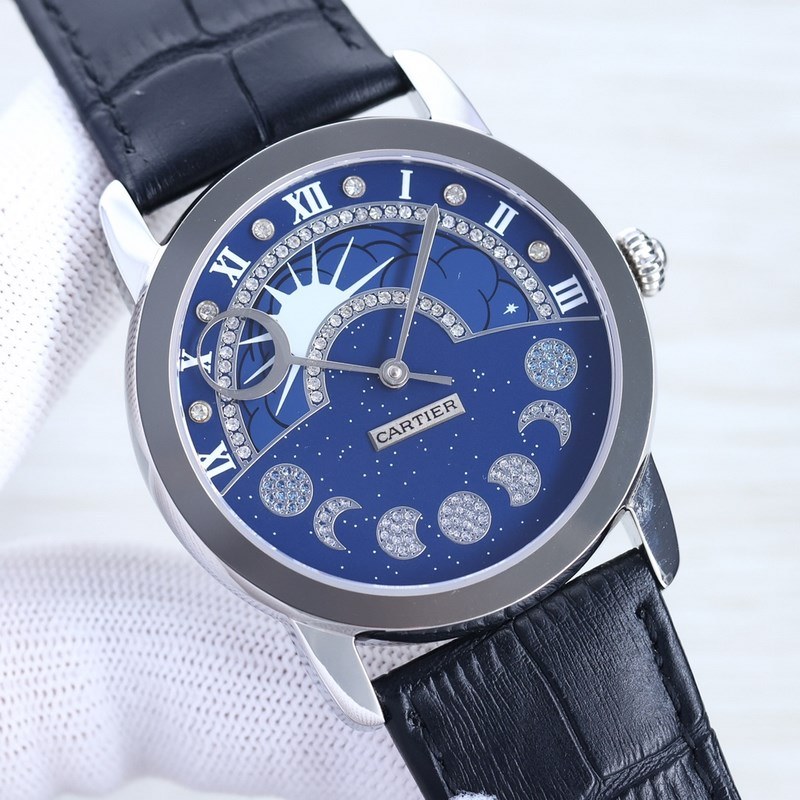 Cartier Calibre de Cartier Unique Two-Hand Design with Perfect Craftsmanship-2