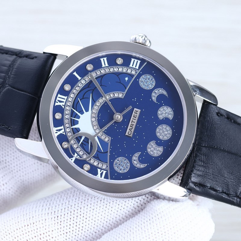 Cartier Calibre de Cartier Unique Two-Hand Design with Perfect Craftsmanship-4