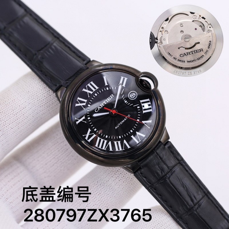 Cartier Ballon Bleu Black Men's Replica Watch Series Peak Quality Collection-2