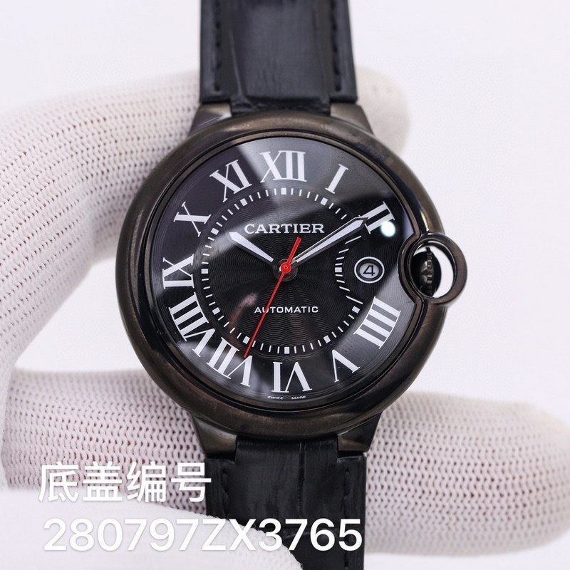 Cartier Ballon Bleu Black Men's Replica Watch Series Peak Quality Collection-3