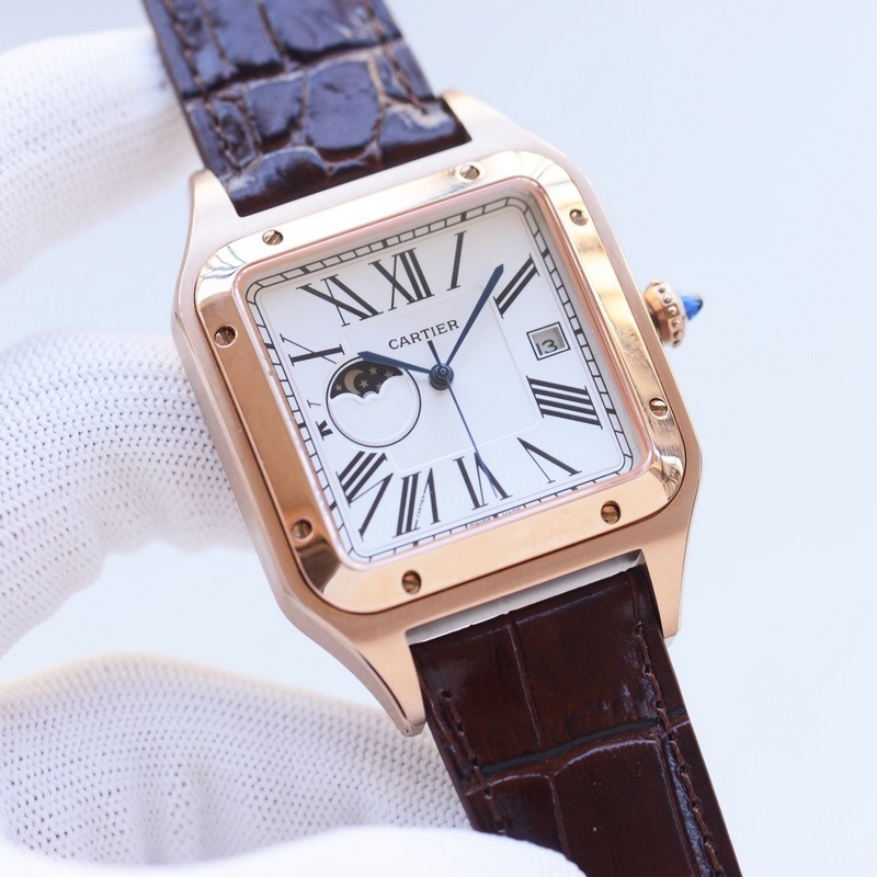 Cartier Santos-Dumont Replica Watch Luxury Timepiece Elegant Design-4