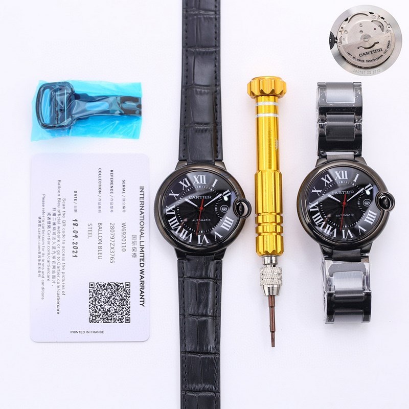 Cartier Ballon Bleu Black Men's Replica Watch Collection Peak Quality&Specifications-2