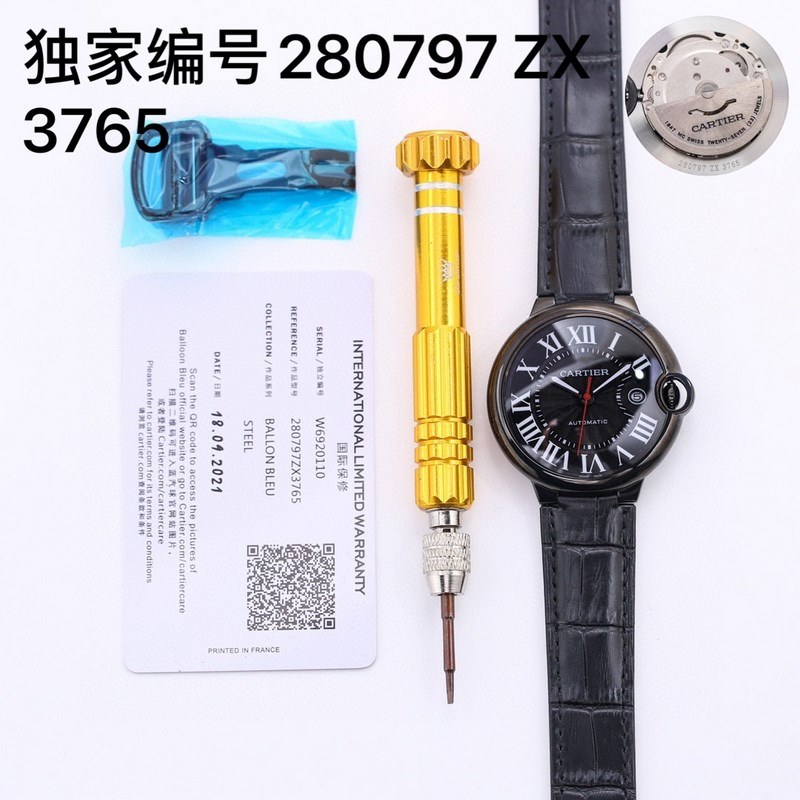 Cartier Ballon Bleu Black Men's Replica Watch Collection Peak Quality&Specifications-3