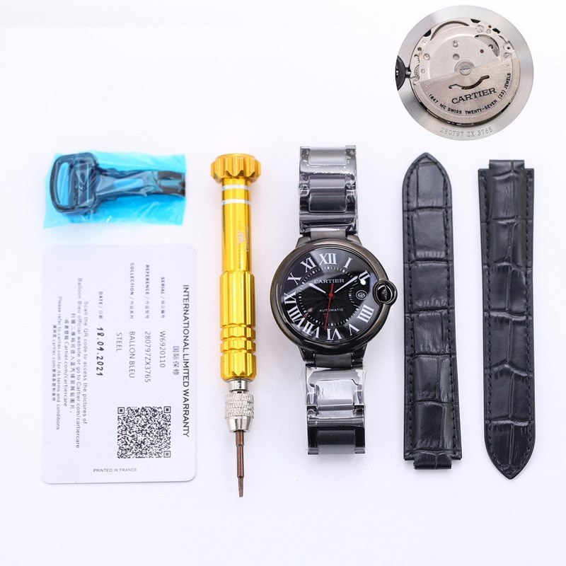 Cartier Ballon Bleu Black Men's Replica Watch Collection Peak Quality&Specifications-4