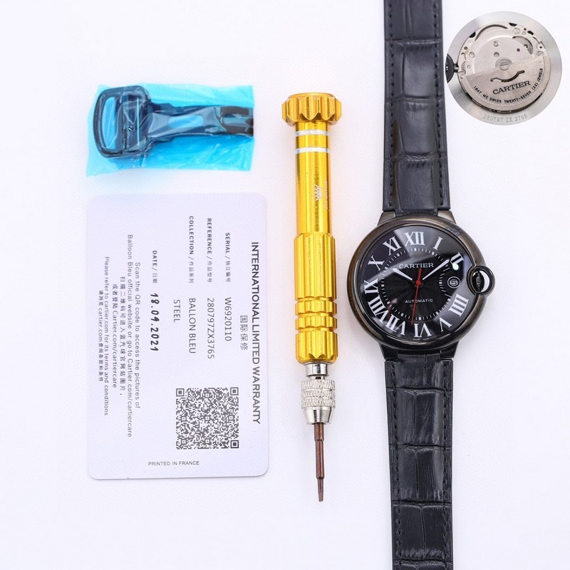 Cartier Ballon Bleu Black Men's Replica Watch Collection Peak Quality&Specifications-5