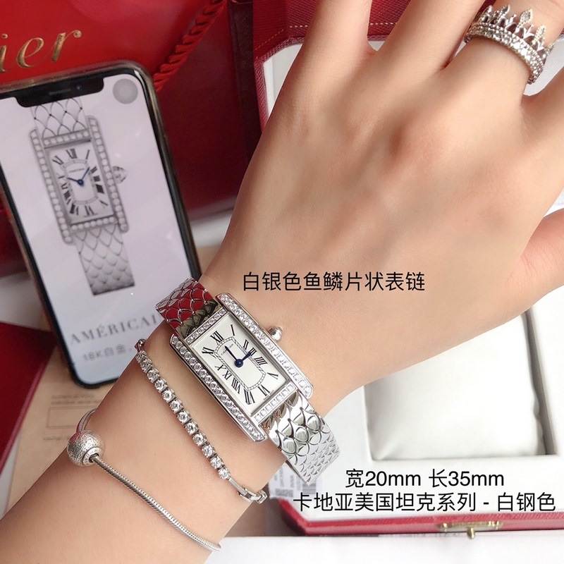CARTIER Tank AmEricaine Small Replica Watch 20mm Case Size-6