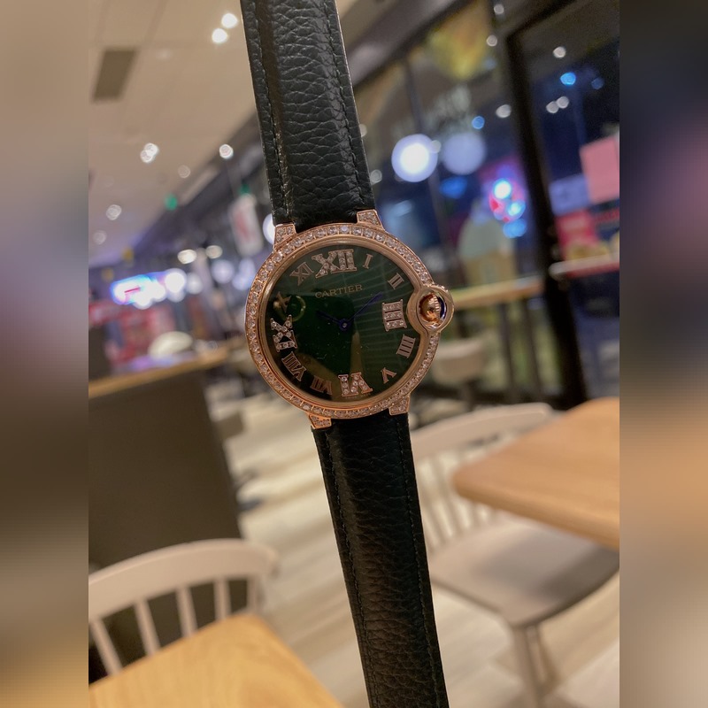 Cartier Ballon Bleu Two-Hand Pearl MOP Dial Luxury Elegant Replica Watch-6