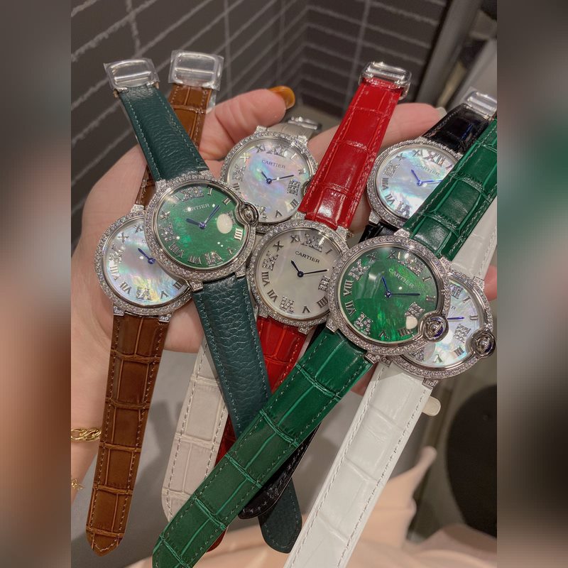 Cartier Ballon Bleu Two-Hand Mother of Pearl Dial Luxury Replica Watch-8