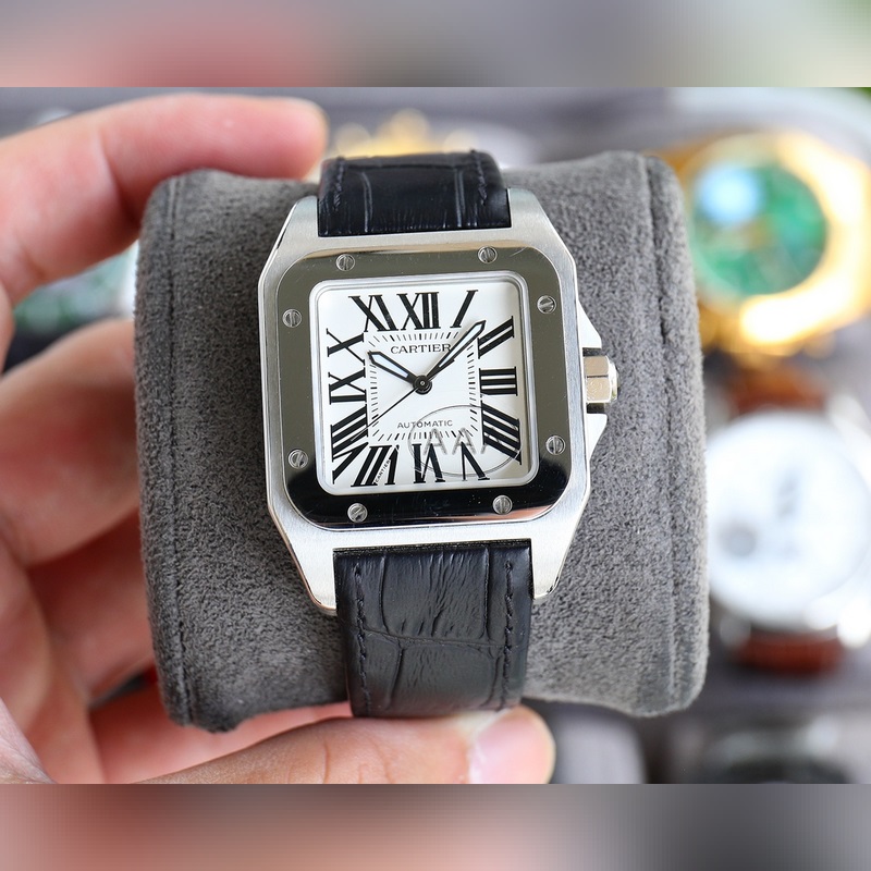 Cartier Santos 100th Anniversary Women's 33mm Caliber 2671 TV6 Quality-2