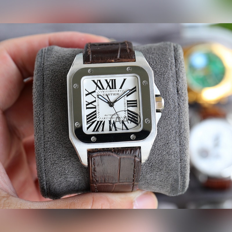 Cartier Santos 100th Anniversary Women's 33mm 2671 Movement TV6 Factory Quality-3