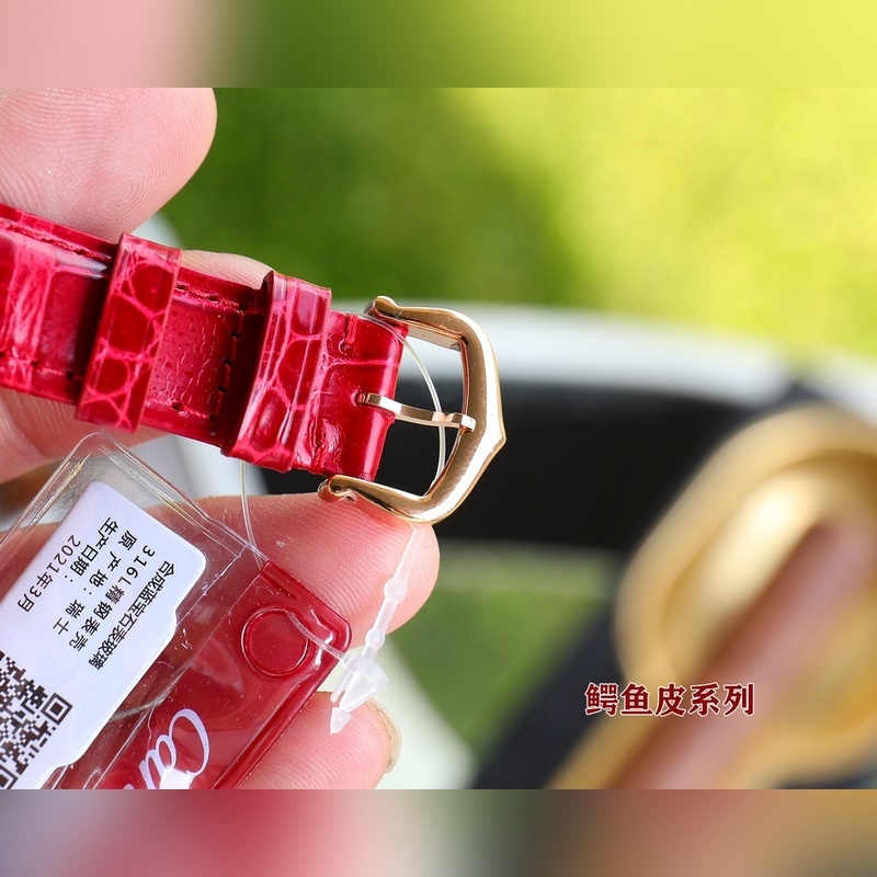 Cartier Ballon Bleu Series 33 36 Genuine Alligator Leather Quality Replica Watch-7