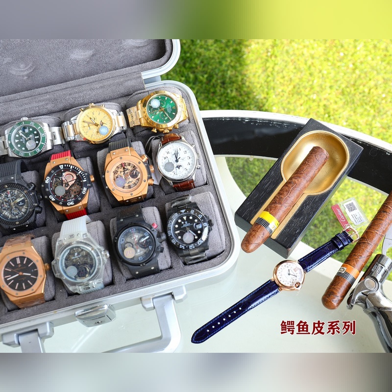 Cartier Ballon Bleu Series 33 36 Genuine Crocodile Leather High-Quality Replica Watch-8