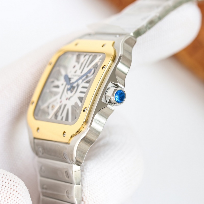 High-End Replica Cartier Santos-Dumont Skeleton 39.8mm-6