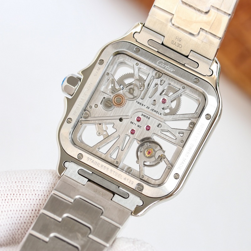 High-End Replica Cartier Santos-Dumont Skeleton 39.8mm-7