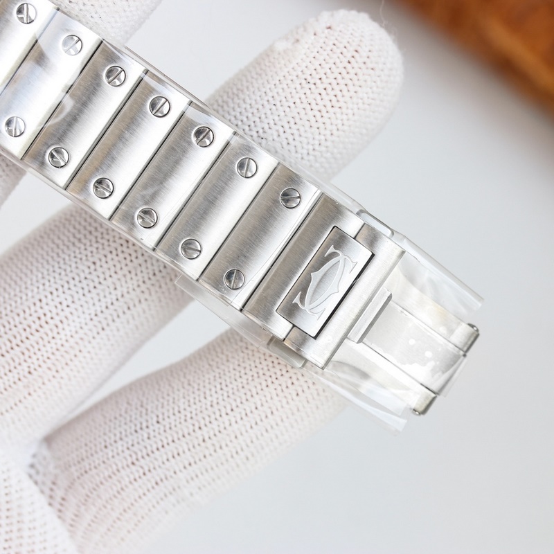 Top Replica Cartier Santos Skeleton 39.8mm High Quality-8