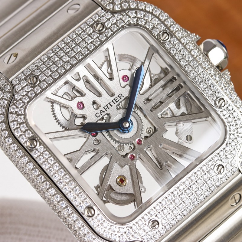 Cartier Santos Dumont Skeleton Ultimate 1:1 Replica with Premium Quality-2