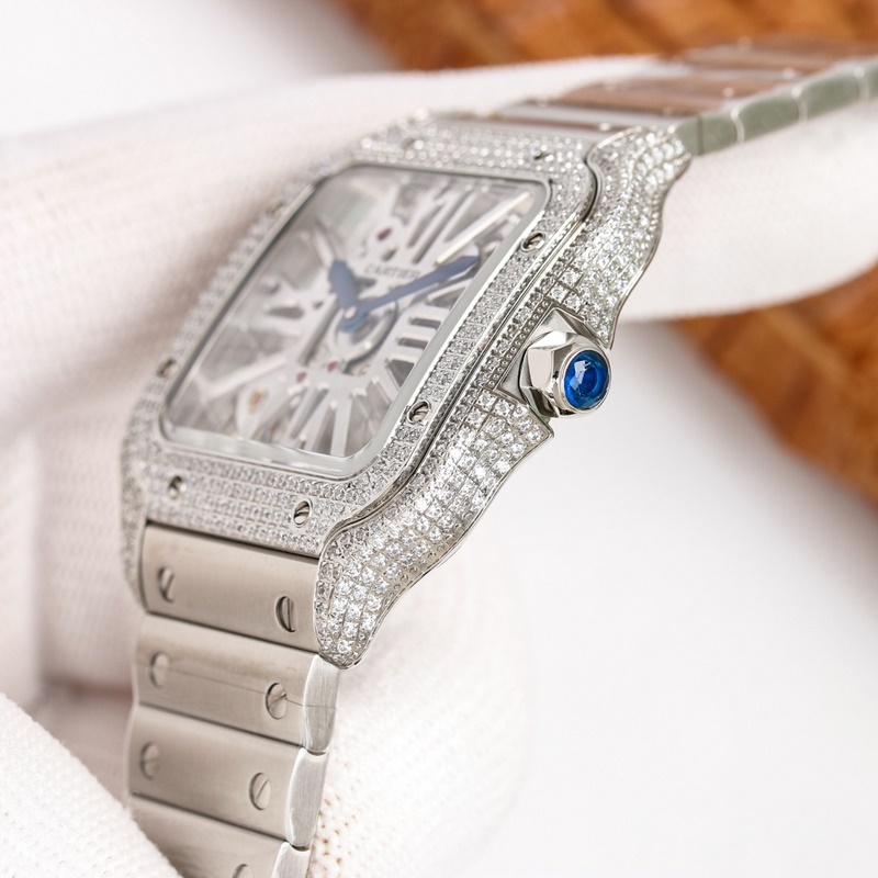 Cartier Santos Dumont Skeleton Ultimate 1:1 Replica with Premium Quality-3