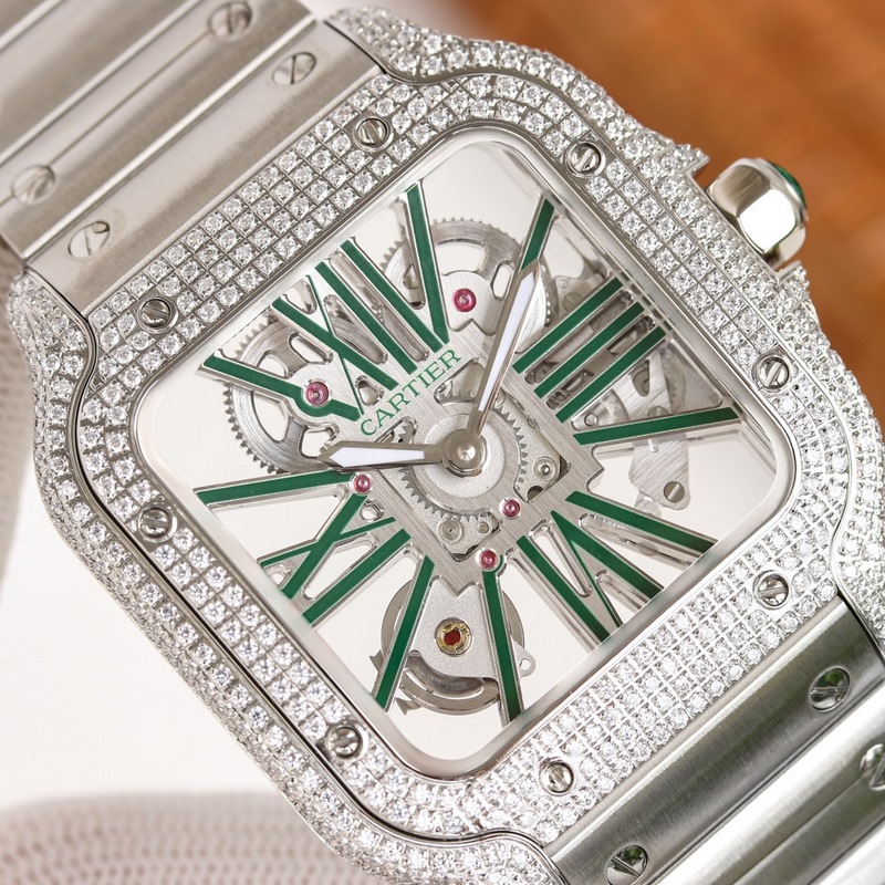 Cartier Santos Dumont Skeleton Ultimate 1:1 Replica with Premium Quality-8