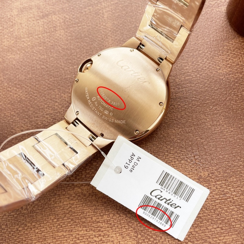 Cartier Ballon Bleu Tourbillon Couple Replica Watch 42mm 36mm-8