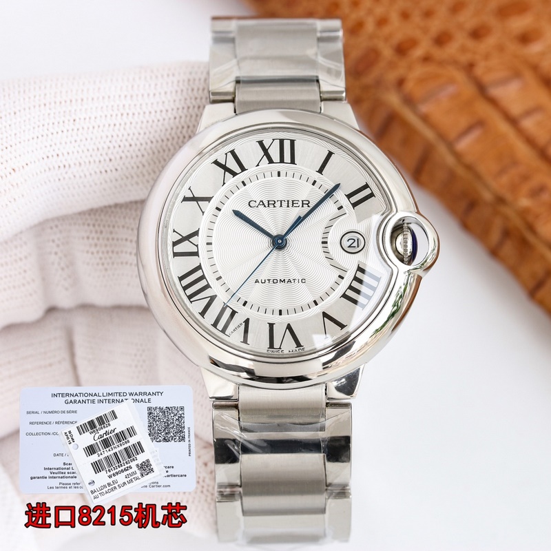 Cartier Ballon Bleu Series Men's 42mm Premium Replica with Citizen Movement-1