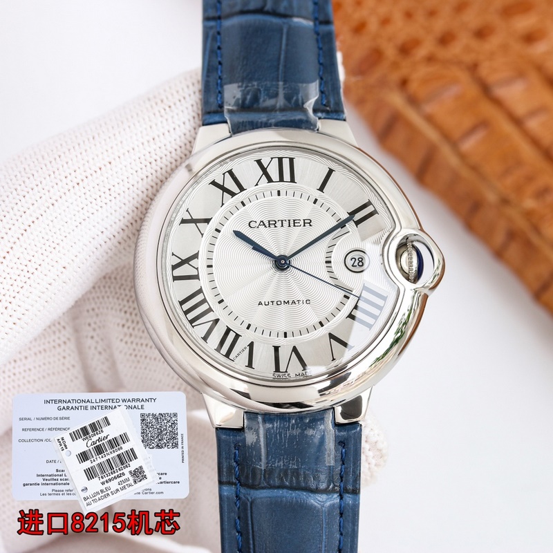 Cartier Ballon Bleu Series Men's 42mm Premium Replica with Citizen Movement-4