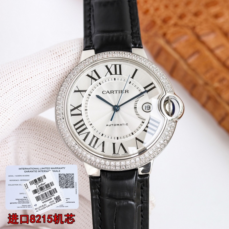 Cartier Ballon Bleu Series Men's 42mm Premium Replica with Citizen Movement-5