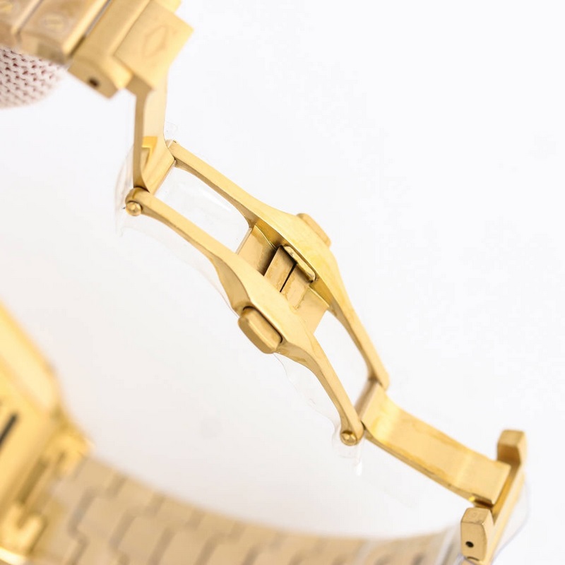 Cartier Santos Series Replica Watch Sapphire Glass Lens with Fish-eye Feature-6