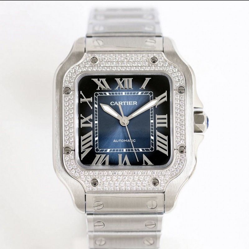 Cartier Santos Series Replica Watch Sapphire Glass Eyewear Technology Premium Quality-2