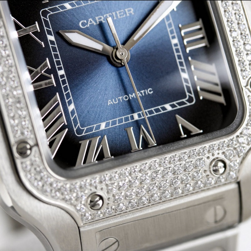 Cartier Santos Series Replica Watch Sapphire Glass Eyewear Technology Premium Quality-4