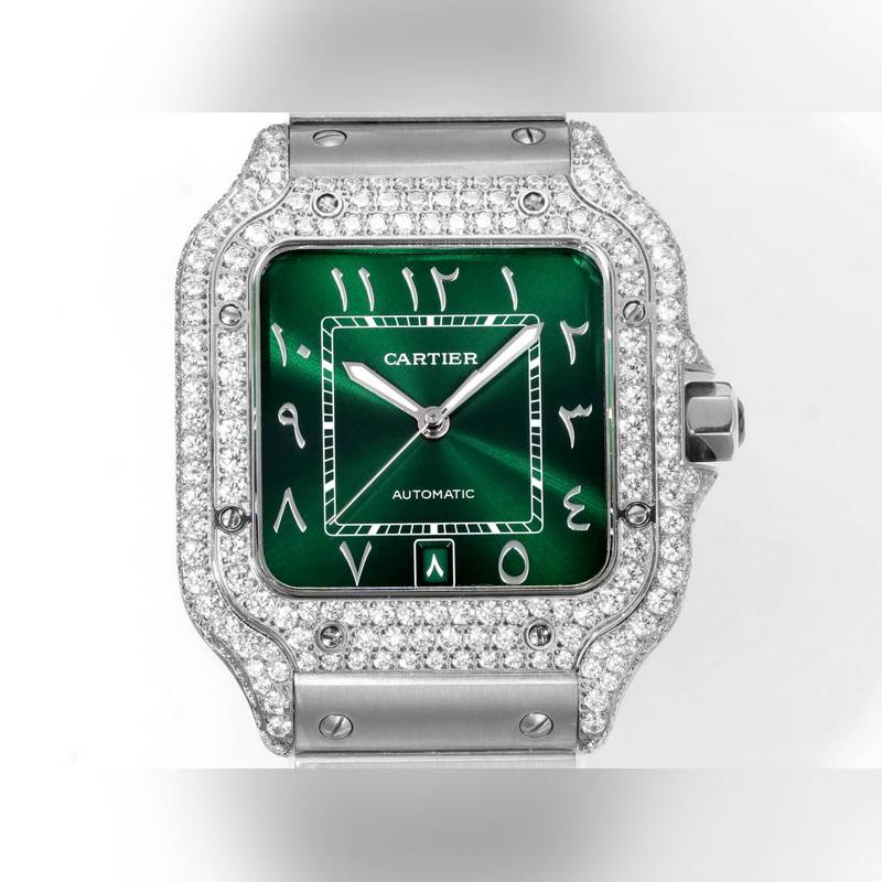 Cartier Santos de Cartier Middle East Edition Diamond Steel 2025-2