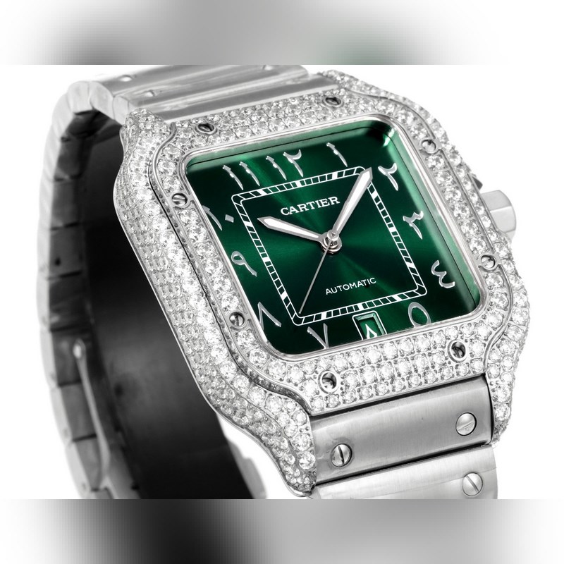 Cartier Santos de Cartier Middle East Edition Diamond Steel 2025-3